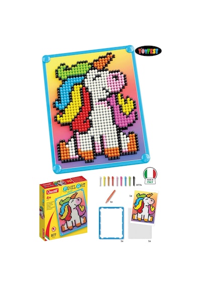 Quercetti Pixel Art Unicorn 877 Parça Mozaik Seti Çocuk Gelişim Destekleyici Oyuncak