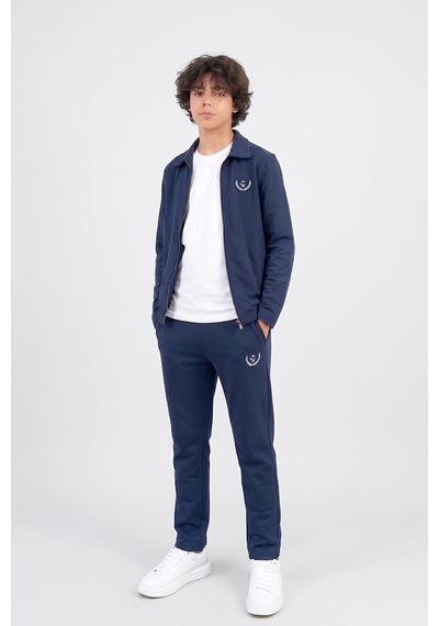 Modanino Erkek Çocuk 3'lü Takım Ceket+t-shirt+alt 6-16 Yaş 12770smp Koyu Lacivert