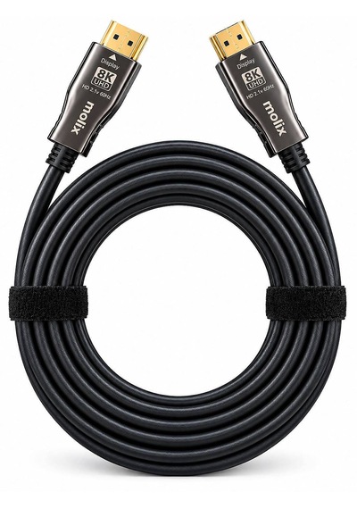 Molix Mx-hdmfo8k05 8k V2.1 5 Metre 48gbps Aoc Fiber Optik Hdmı Kablo