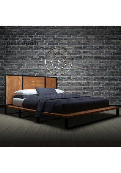 Nova Masif Ahşap Karyola Tek Kişilik-120x200 Cm- Açık Ceviz Renk Nova Masif Ahşap Karyola Tek Kişilik-120x200 Cm- Açık Ceviz Renk