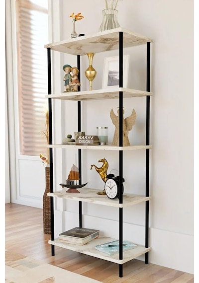 Tr 5 Raflı Modern Metal Gövdeli Kitaplık Çevir-tak Kolay Kurulum Çalışma Odası, Salon, Ofis Kullanımı Beyaz Me Diğer Tr 5 Raflı Modern Metal Gövdeli Kitaplık Çevir-tak Kolay Kurulum Çalışma Odası, Salon, Ofis Kullanımı Beyaz Me Diğer