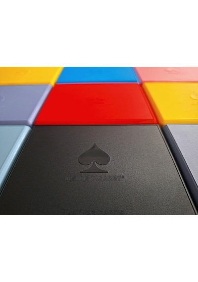 Angora Kem Kutulu Plastik Iskambil Oyun Kartı Çift Deste - Plastic Playing Cards Double Deck Siyah
