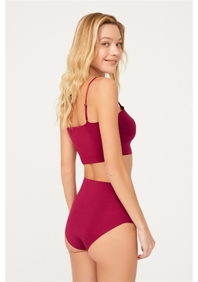 Cottonhill Yüksek Bel Basic Lazer Kesim Bikini Külot 5'li Paket - 2 Asorti