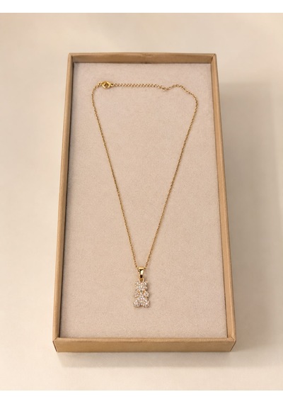 Ayıcık Figür Kolye Gold