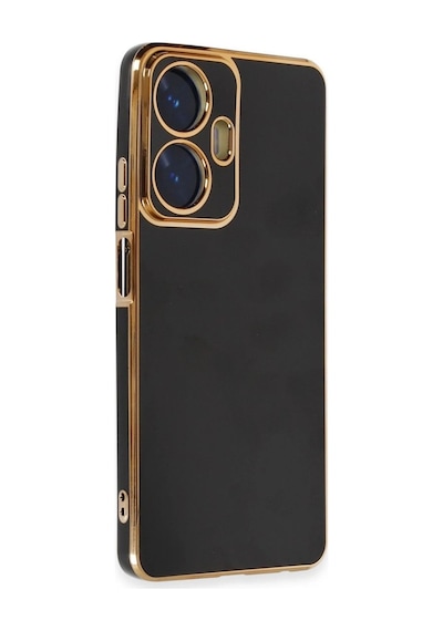 Realme C55 Kılıf Volet Silikon - Siyah Diğer