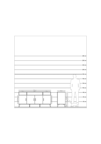 Hyperion Konsol 6 Raflı 4 Kapaklı 176x44x83 Antrasit-çam Çam Hyperion Konsol 6 Raflı 4 Kapaklı 176x44x83 Antrasit-çam Çam