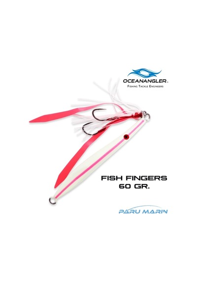 Ocean Angler Fish Fingers Jig 60Gr. Pink Lumo Glow
