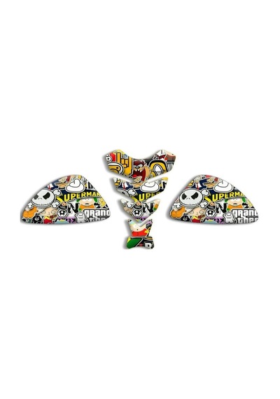 Universal Motosiklet Tank Pad Set 3d Sticker 02 Diğer