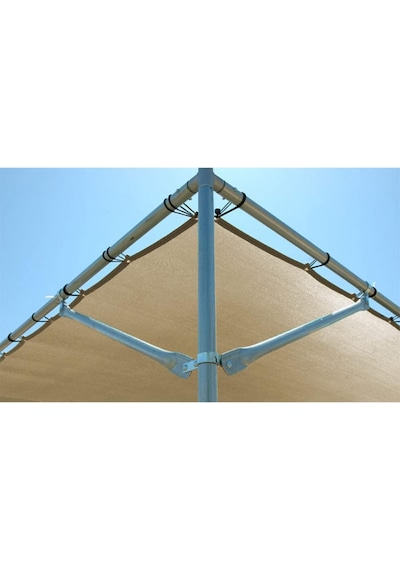 %95 Güneş Geçirmez Gölgelik File, Gölgeleme Tülü, Çit Filesi, Balkon Gölgeliği 2x2 M2 -krem