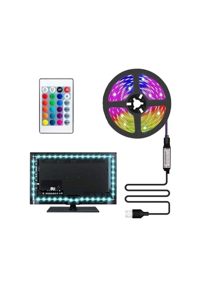 Ct-4566 Usb Girişli Led Tv Arkası Kullanım Kumandalı Beyaz