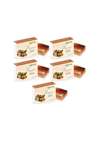 Agarta El Yapımı Doğal Sabun 150gr Argan 5 Li Set