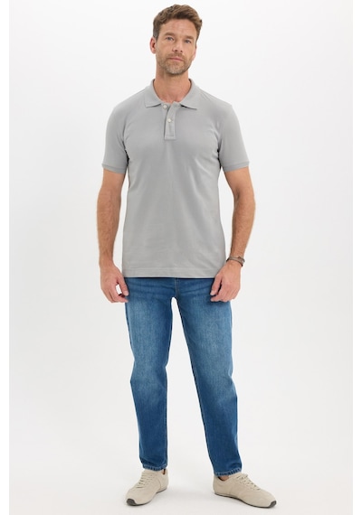 Tudors Erkek Slim Fit Dar Kesim Premium Seri %100 Pamuk Yumuşak Dokulu Merserize Gri Polo Yaka Tişört-51561 Tudors Erkek Slim Fit Dar Kesim Premium Seri %100 Pamuk Yumuşak Dokulu Merserize Gri Polo Yaka Tişört-51561