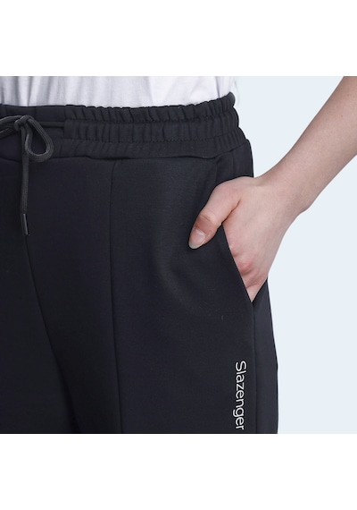 Slazenger KORBIN Kadın Cepli Dar Paça Siyah Eşofman Altı