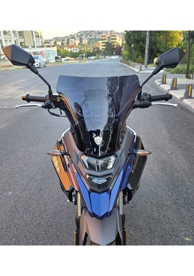 Motocam Sym Nht 200 Ön Cam 2023-2026 Model 30cm Siyah Renkli 4mm Sportif
