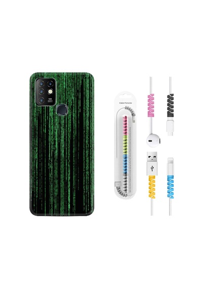 Infinix Hot 10 Kılıf Kablo Koruyuculu Matrix 1321