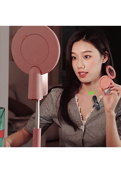 Type-c 2 Adet Mikrofonlu Tek Alıcılı Kablosuz Cep Telefonu İçin Usb C Girişli Gürültü Önleyicili Profesyonel Dış Mekan Vlog Canlı Yayın Youtuber Yaka Mikrofonu Siyah