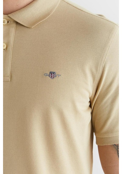 Gant Erkek Bej Regular Fit Logolu Polo Yaka T-shirt-14699
