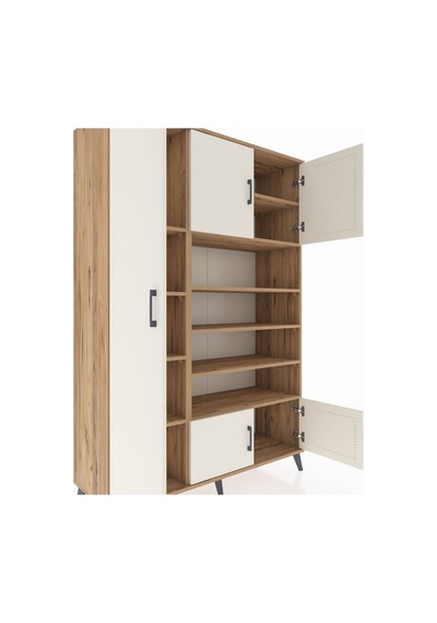 Hyperion Dolap 10 Raflı 5 Kapaklı 132x44x195 Çam-aytaşı/çam Çam Hyperion Dolap 10 Raflı 5 Kapaklı 132x44x195 Çam-aytaşı/çam Çam