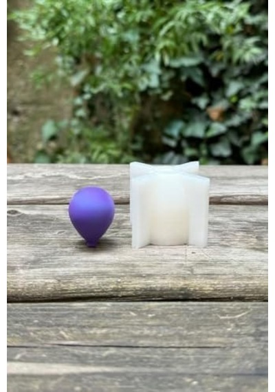 Balon Elips Orta Boy Silikon Mum Kalıbı 50 x 22