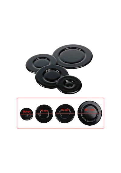 Hotpoint İle Uyumlu Ariston 4 Lü Bek Kapak Takımı Ankastre Set Üstü Ocak Bek Kapak Takım
