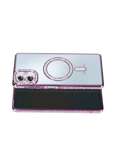 Samsung Galaxy A07 4g Joke Simli Magneticsafe Kılıf - Derin Mor 0.2M-Çok Renkli
