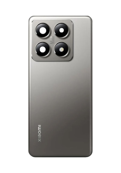Xiaomi Mi 14t Pro Gri Kamera Camlı Arka Cam Batarya Pil Kapağı Telefon Arka Kapak 00420930