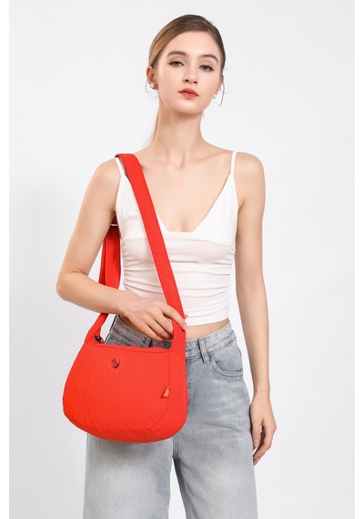 Smart Bags Siyah Ultra Hafif Kumaş Günlük Orta Boy Kadın Omuz Ve Çapraz Çanta