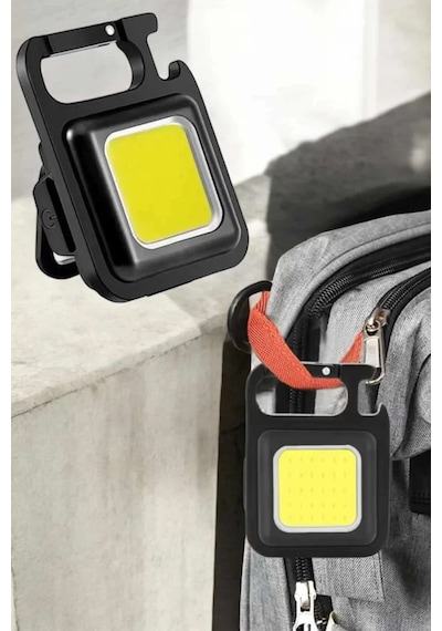 Hepsi Kamp Işığı Çok Fonksiyonlu Taşınabilir Anahtarlık Kapak Açma Manyetik Özelliği Najmaddin ANTRASİT