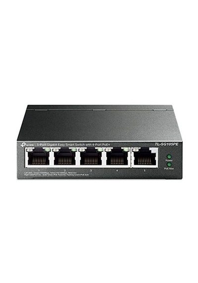 Ayrex Tl-sg105pe, 5-port Gigabit Easy Smart Switch With 4-port Poe+