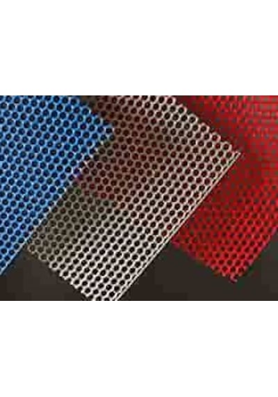 Banyo İçin Kaydırmaz Pvc Paspas Gri Rengi Petek Desenli 90 Cm X 1 Mt Gri