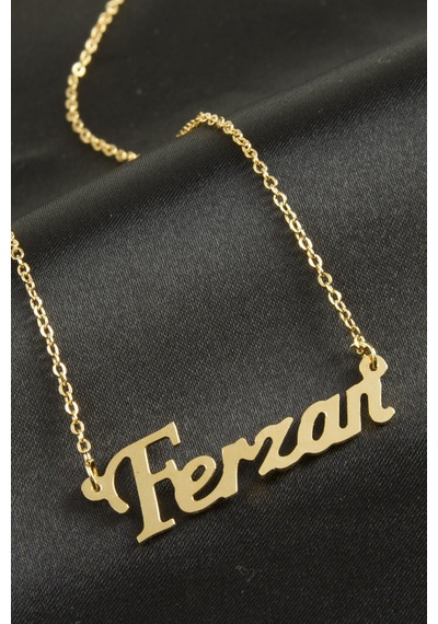 Ferzan İsimli Kolye -sarı N145 altın