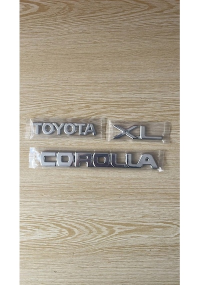 Toyota Corolla Xl Bagaj Yazısı 3lü Set Toyota Corolla Xl Yazı Toyota Corolla Xl