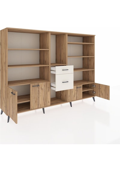 Hyperion Dolap 10 Raflı 2 Çekmeceli 4 Kapaklı 220x44x163 Çam-çam/ Çam-çam/aytaşı Hyperion Dolap 10 Raflı 2 Çekmeceli 4 Kapaklı 220x44x163 Çam-çam/ Çam-çam/aytaşı