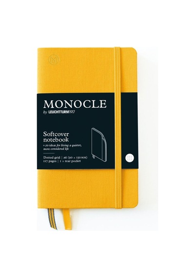 Leuchtturm1917 Monocle Serisi, Cep Boy A6 , Yumuşak Kapak, 192 Numaralandırılmış Sayfa, Noktalı, Sarı