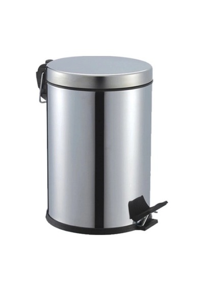 Pedallı 5lt Krom Metal Çöp Kovası 5047 Altın
