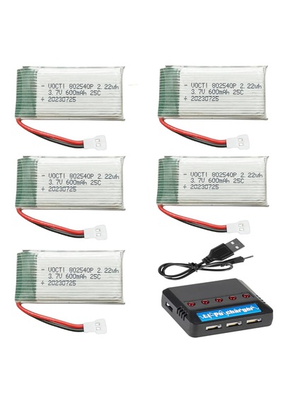 3.7 Volt 1s Usb 5in1 Lityum Polimer Li-po Pil Batarya Şarj Aleti