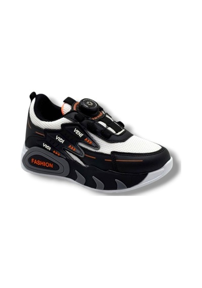 Pro Kids 5004-26 Anorak Akıllı Bağcıklı Anatomik Çocuk Sneaker Siyah Beyaz