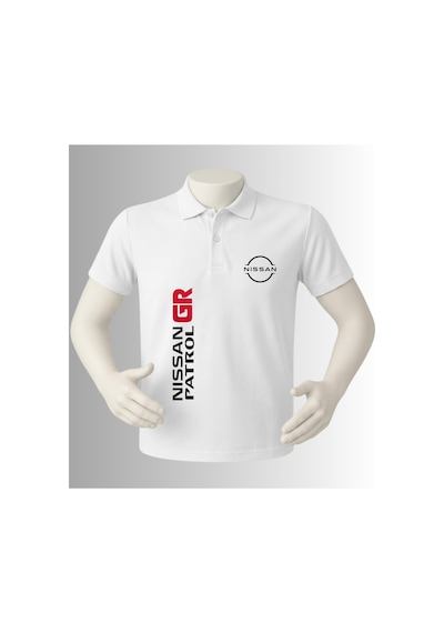 Dafri Özel Tasarım Nıssan Patrol Baskılı Kaliteli Pamuklu T-shirt Beyaz