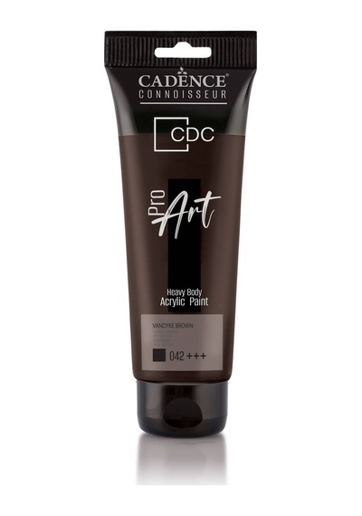 Cadence Pr042 Vandike Kahverengi Proart Heavy Body Akrilik Boya 120 ML - Tüp Akrilik Boya
