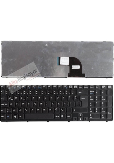 Sony Uyumlu Vaio Sve1511B1R, Sve1512E1E, Sve1513C5E Klavye Siyah Renk  Tu