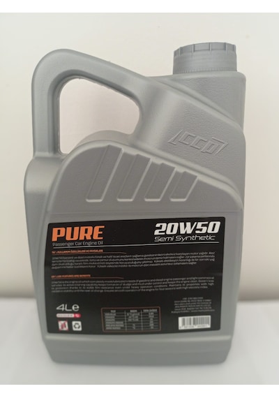 Ccp Pure Semi Synhetic 20W-50 Motor Yağı 4 L