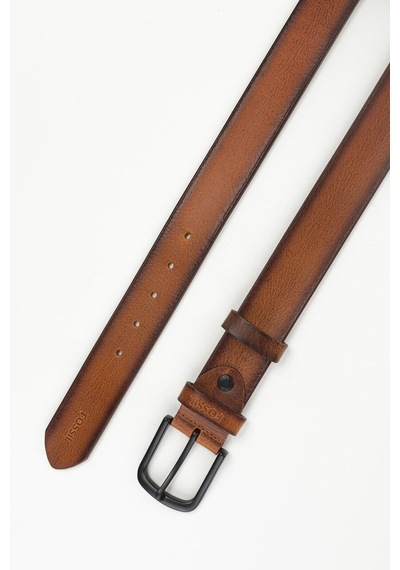 Fossil %100 Hakiki Deri 4 Cm Nevada Deri Spor Kemer Taba Taba