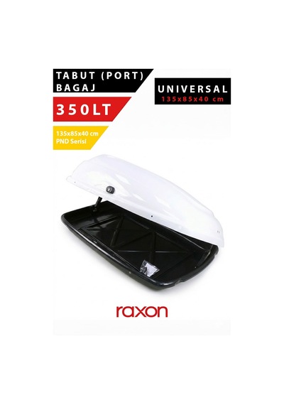 Tabut Bagaj 350 Lt Beyaz 135x85x40 Cm Pnd Serisi Araç Üstü Port Bagaj