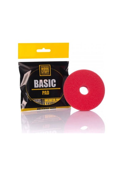 Work Stuff Basic Finishing Pad  –90mm Kırmızı Cila Süngeri