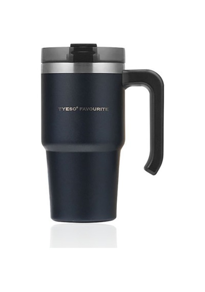 Tyeso Maxus Mug Vakumlu Çift Duvarlı Isı Yalıtımlı Pipetli 600 Ml Beyaz