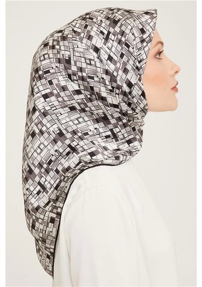 Armine Twill İpek Eşarp 23ka9004 05 Gri
