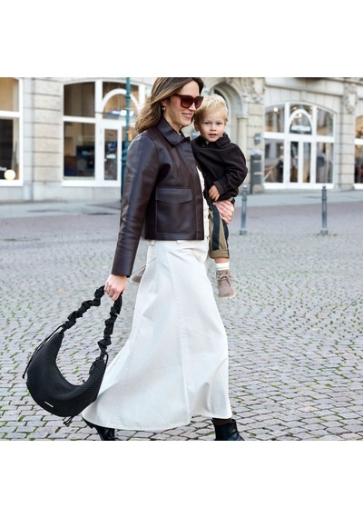 Lassig Lunua Bum Bag Up Bebek Bakım Çantası Nubbed Black Siyah