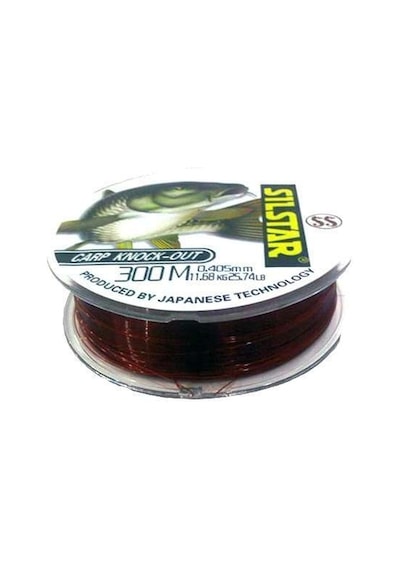 Silstar 1170 Carp Knock Out 300mt Monofilament Misina Kahverengi Standart - 0. 40 Mm