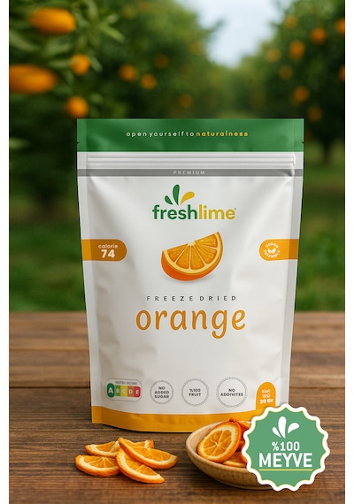 Freshlime Portakal Kuru Meyve Cipsi 20 G