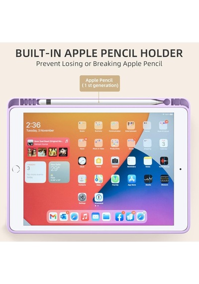 Apple Uyumlu iPad Air 3 10.5" Kılıf Kalem Bölmeli Smart Case A2152 A2123 A2153 A2154 Kılıf